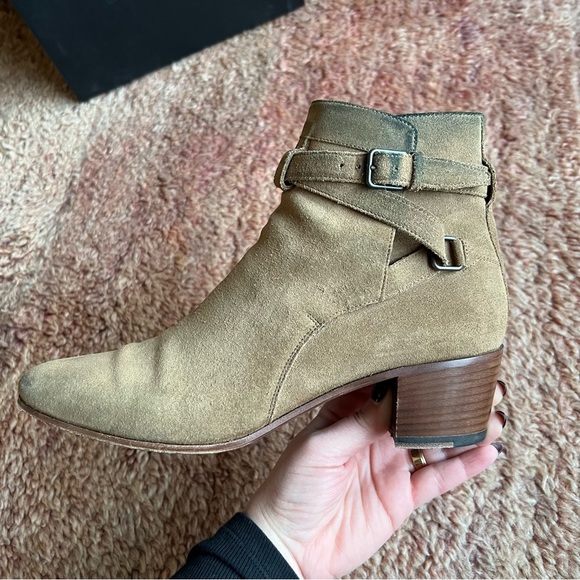 Saint Laurent Blake Jodhpur Suede Boots, Tan size 40 (10) - Picture 8 of 16